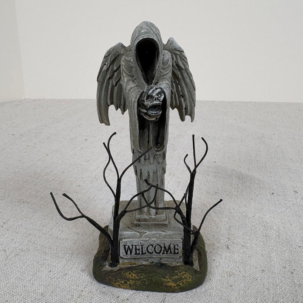 Department 56 Halloween Village Angel Of Death Accessory Statue